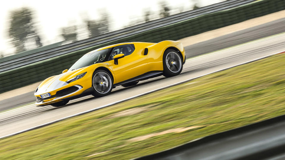 Hybrid?  Yes.  V-6?  Yes.  Crazy performance from Ferrari?  Oh yes.  - Credit: Lorenzo Marcinno