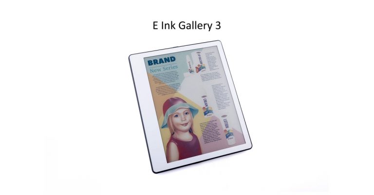 E Ink launches E Ink Gallery 3 Color ePaper for durable digital reading
