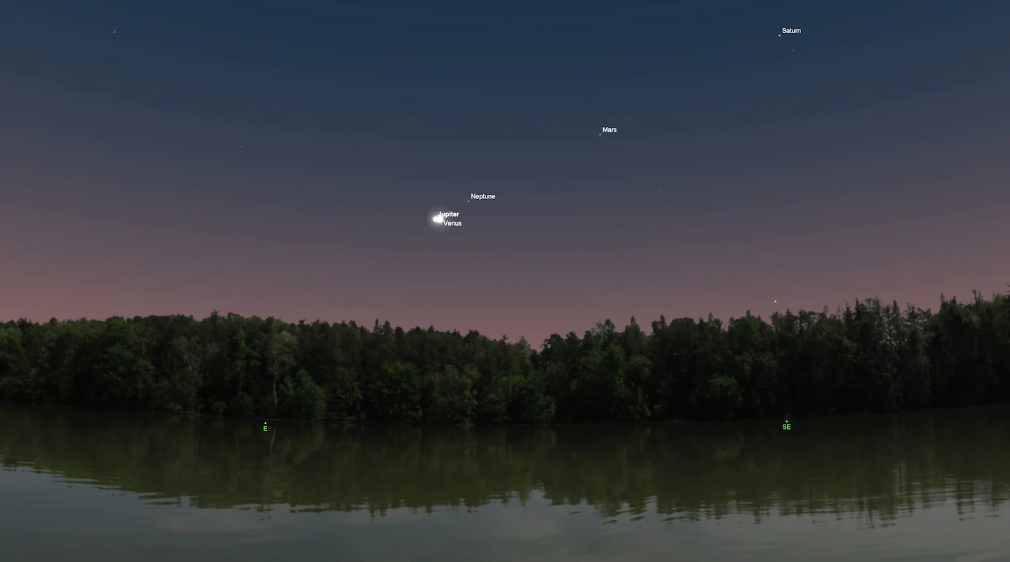 Two planets will appear to "almost collide" in the night sky this week